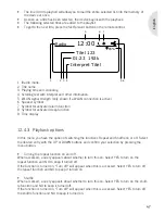 Preview for 47 page of Sonoro Elements W Instruction Manual