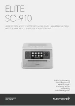 Sonoro ELITE SO-910 Operating Manual preview