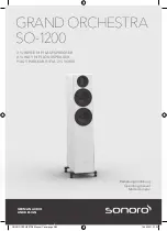 Sonoro GRAND ORCHESTRA SO-1200 Operating Manual preview