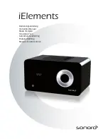 Предварительный просмотр 1 страницы Sonoro iElements Instruction Manual