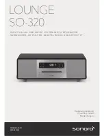 Sonoro LOUNGE SO-320 Operating Manual preview