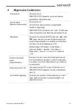 Preview for 20 page of Sonoro MEISTERSTUCK SO-610 Operating Manual