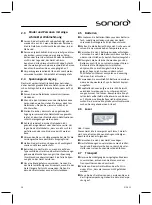 Предварительный просмотр 10 страницы Sonoro SO-310 Operating Manual