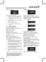 Предварительный просмотр 21 страницы Sonoro SO-310 Operating Manual