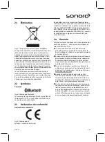 Предварительный просмотр 101 страницы Sonoro SO-310 Operating Manual