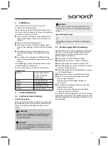 Preview for 9 page of Sonoro sonoroCD 2 Operating Manual