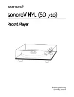 Sonoro VINYL Operating Manual preview