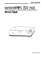 Предварительный просмотр 5 страницы Sonoro VINYL Operating Manual