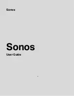 Sonos CONNECT:AMP User Manual preview