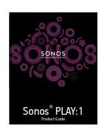 Sonos PLAY:1 Product Manual предпросмотр