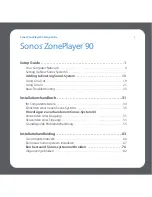 Preview for 3 page of Sonos ZonePlayer 90 Setup Manual