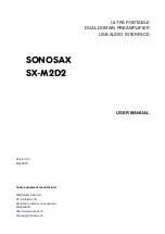 Sonosax SX-M2D2 User Manual preview