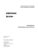 Sonosax SX-R4 Hardware User Manual предпросмотр