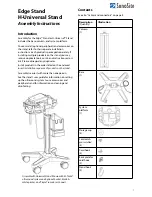 SonoSite Edge Stant H-Universal Stand Assembly Instructions preview