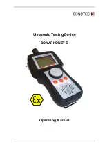 Preview for 1 page of Sonotec SONAPHONE E Operating Manual