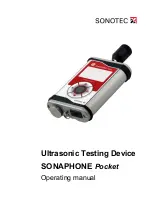 Sonotec Sonaphone Pocket Operating Manual preview