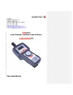 Sonotec SONAPHONE RD Operating Manual preview