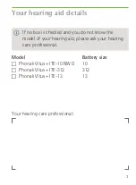 Preview for 3 page of Sonova Phonak Vitus+ ITE User Manual