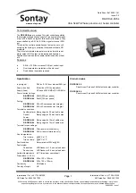 Sontay RE-PR3-E Series Quick Start Manual предпросмотр