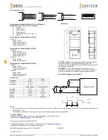 Preview for 2 page of Sontex Supercom 541 Installation Instruction