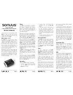 Предварительный просмотр 1 страницы Sonuus G2M (v.2) Owner'S Manual