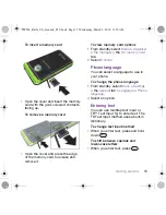 Предварительный просмотр 15 страницы Sony Ericsson Amber TM506 User Manual