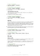 Preview for 62 page of Sony Ericsson Cell Phone Extended User Manual