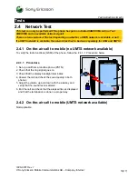 Preview for 16 page of Sony Ericsson CK15a Test Instructions