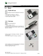 Предварительный просмотр 6 страницы Sony Ericsson ELM J10 Troubleshooting Manual