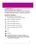 Preview for 2 page of Sony Ericsson F305 User Manual