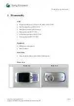 Preview for 2 page of Sony Ericsson F500 Series Working Instruction, Mechanical