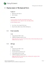 Preview for 17 page of Sony Ericsson F500 Series Working Instruction, Mechanical