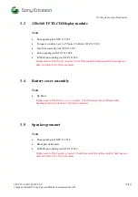 Preview for 18 page of Sony Ericsson F500 Series Working Instruction, Mechanical