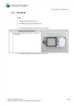 Preview for 26 page of Sony Ericsson F500 Series Working Instruction, Mechanical