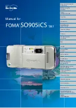 Sony Ericsson FOMA SO905iCS Manual preview