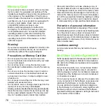 Preview for 76 page of Sony Ericsson G502c User Manual