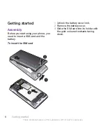 Preview for 6 page of Sony Ericsson G705U User Manual