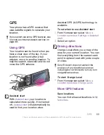 Preview for 53 page of Sony Ericsson G705U User Manual