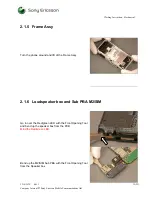 Preview for 12 page of Sony Ericsson G90 Working Instruction, Mechanical