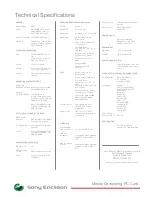 Preview for 2 page of Sony Ericsson GC85 Specification