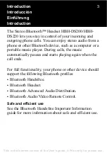 Предварительный просмотр 3 страницы Sony Ericsson HBH-DS200 User Manual