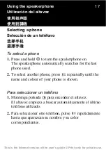 Preview for 17 page of Sony Ericsson HCB-120 User Manual