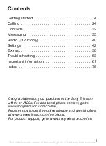 Preview for 2 page of Sony Ericsson J110c User Manual