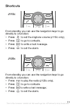 Preview for 12 page of Sony Ericsson J110c User Manual