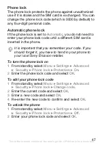 Preview for 48 page of Sony Ericsson J110c User Manual