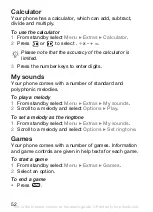 Preview for 53 page of Sony Ericsson J110c User Manual