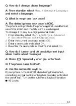 Preview for 58 page of Sony Ericsson J110c User Manual