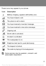 Preview for 9 page of Sony Ericsson J132 User Manual