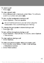 Preview for 13 page of Sony Ericsson J132 User Manual