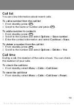 Preview for 14 page of Sony Ericsson J132 User Manual